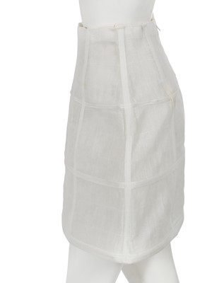 Lot 158 - A Chanel by Karl Lagerfeld white cotton gauze structured skirt/petticoat, circa 2010
