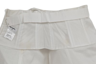 Lot 158 - A Chanel by Karl Lagerfeld white cotton gauze structured skirt/petticoat, circa 2010
