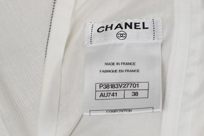 Lot 158 - A Chanel by Karl Lagerfeld white cotton gauze structured skirt/petticoat, circa 2010