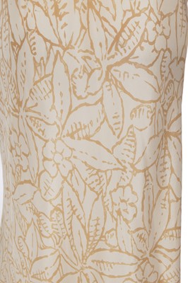 Lot 486 - A Halston printed beige crêpe de chine dress, circa 1978