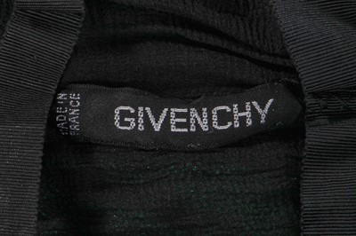 Lot 274 - An Hubert de Givenchy haute couture green satin dress, mid-late 1980s