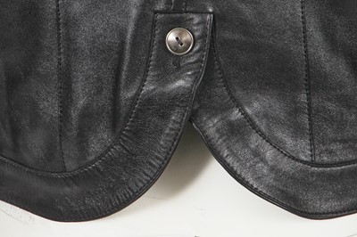 Lot 252 - A Christian Dior by John Galliano black lambskin bondage jacket, commercial collection 2003