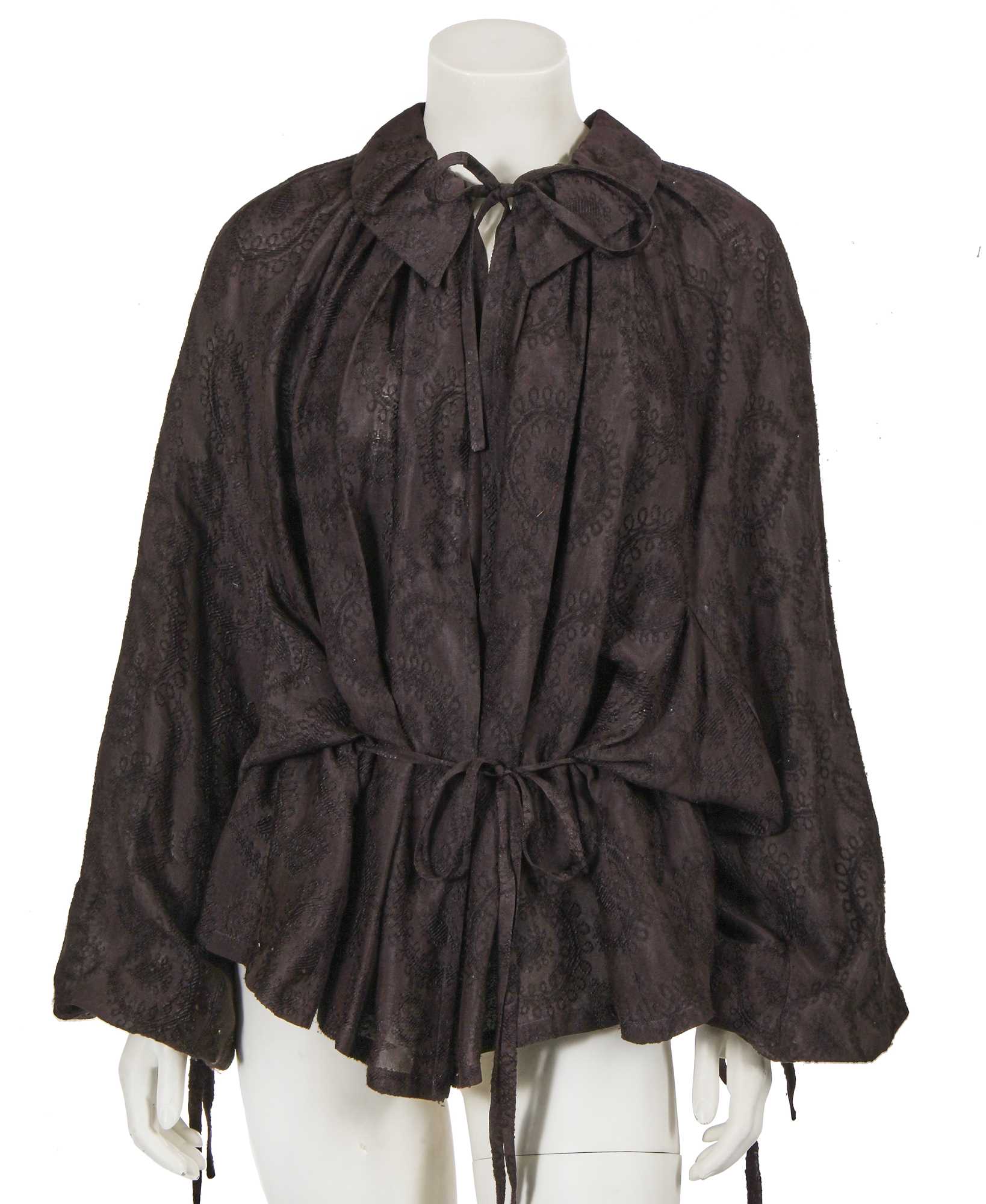 Lot 315 - A John Galliano slate grey viscose blouse, circa 1995