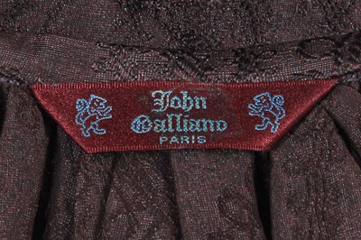 Lot 315 - A John Galliano slate grey viscose blouse, circa 1995