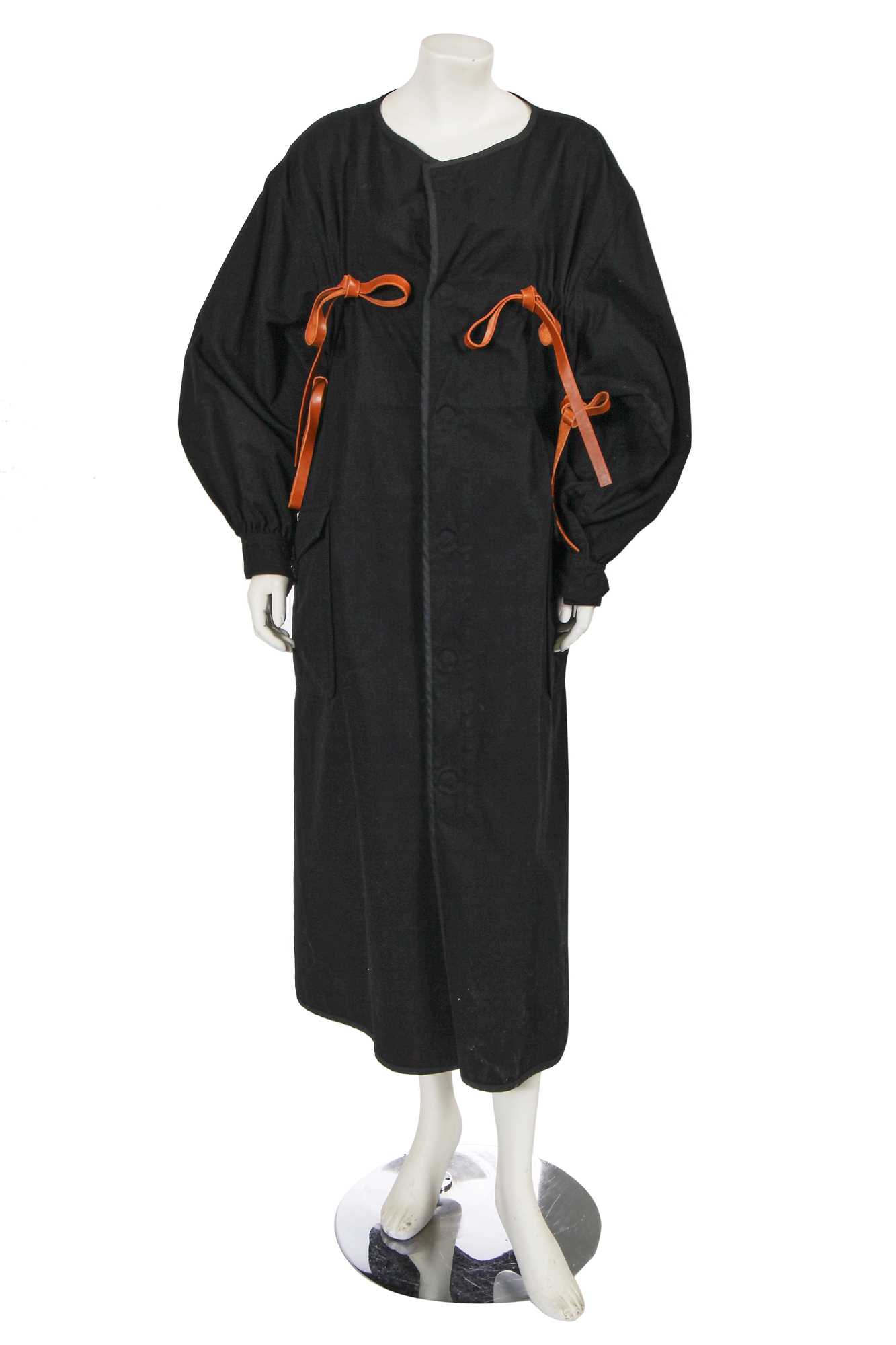 Lot 283 - A Yohji Yamamoto black cotton-duck coat, 2000s