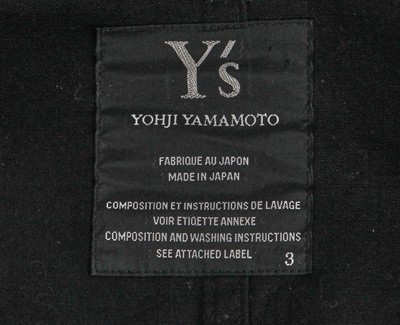 Lot 283 - A Yohji Yamamoto black cotton-duck coat, 2000s