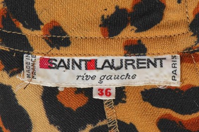 Lot 437 - An Yves Saint Laurent leopard print wool dress, Autumn-Winter 1986-87