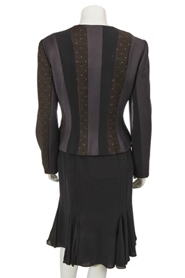 Lot 263 - A John Galliano brown wool ensemble, commercial collection 2002