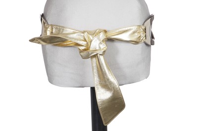 Lot 256 - A Valentino Garavani gold leather belt, Autumn-Winter 2002-03