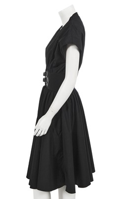 Lot 276 - An Azzedine Alaïa black cotton cocktail dress, probably 2000s