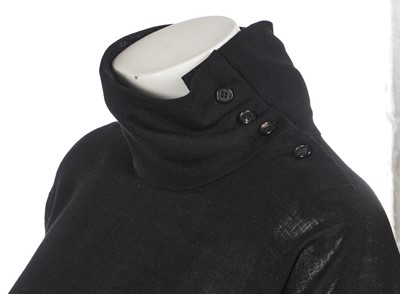 Lot 291 - An Issey Miyake black wool tent dress, circa 1988
