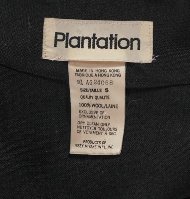 Lot 291 - An Issey Miyake black wool tent dress, circa 1988