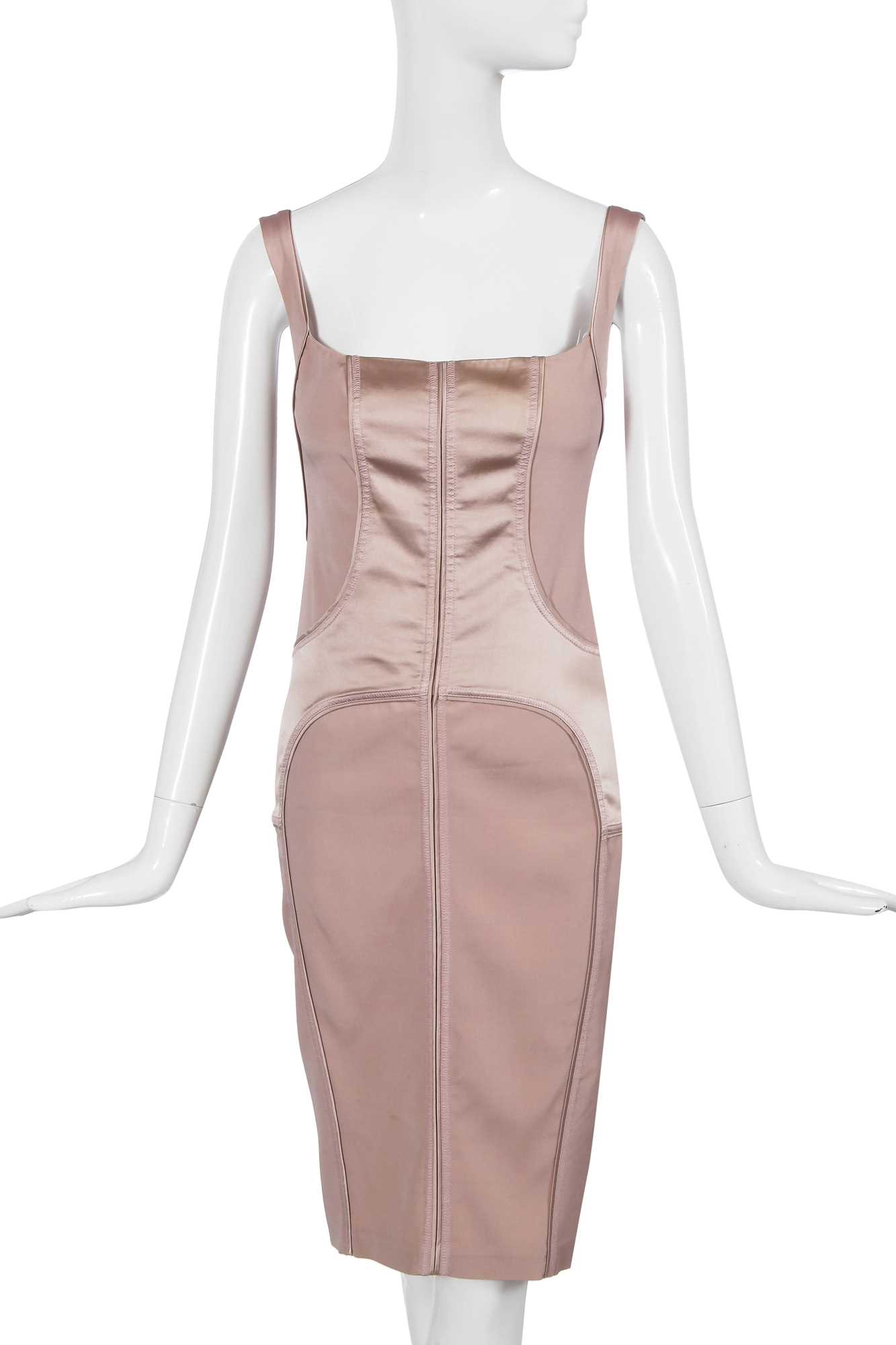 Lot 127 - A Gucci by Tom Ford nude silk-blend bodycon dress, Autumn-Winter 2003-04