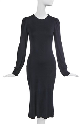 Lot 95 - An Alexander McQueen black viscose jersey and lace dress, 'The Man Who Knew Too Much' collection, Autumn-Winter 2005-06