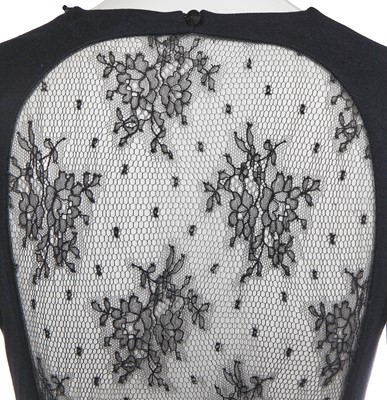 Lot 95 - An Alexander McQueen black viscose jersey and lace dress, 'The Man Who Knew Too Much' collection, Autumn-Winter 2005-06