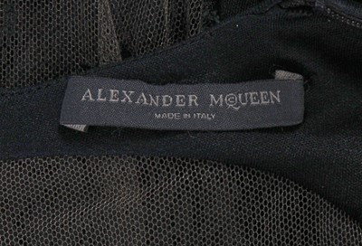 Lot 95 - An Alexander McQueen black viscose jersey and lace dress, 'The Man Who Knew Too Much' collection, Autumn-Winter 2005-06