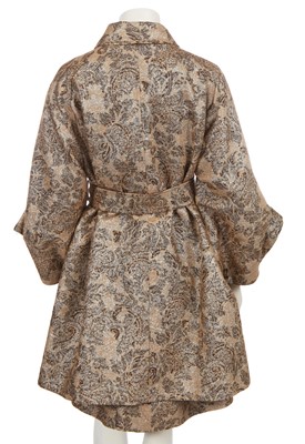 Lot 275 - A Dolce and Gabbana beige cotton and gold lurex ensemble, 2000s