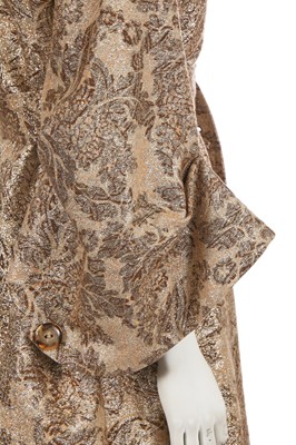 Lot 275 - A Dolce and Gabbana beige cotton and gold lurex ensemble, 2000s
