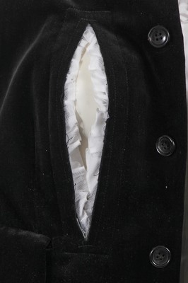 Lot 277 - A Comme des Garçons cotton and velvet dress, 2017