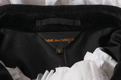 Lot 277 - A Comme des Garçons cotton and velvet dress, 2017
