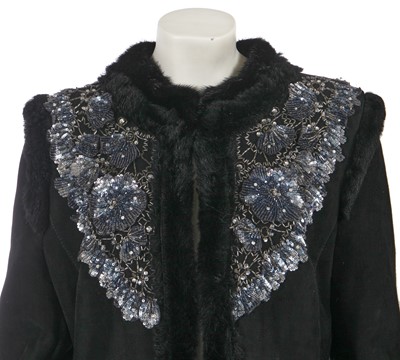 Lot 239 - A Valentino Garavani black sheepskin coat, Autumn-Winter 2007-08