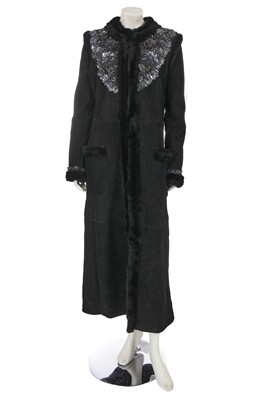 Lot 239 - A Valentino Garavani black sheepskin coat, Autumn-Winter 2007-08