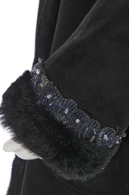 Lot 239 - A Valentino Garavani black sheepskin coat, Autumn-Winter 2007-08