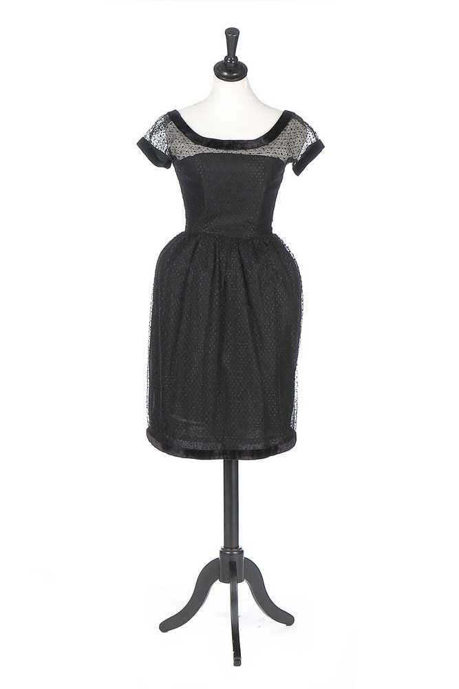 Lot 179 - A Christian Dior London black point d'esprit...