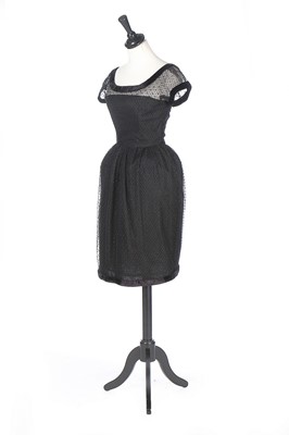 Lot 179 - A Christian Dior London black point d'esprit...