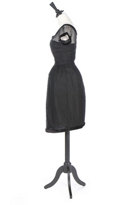 Lot 179 - A Christian Dior London black point d'esprit...
