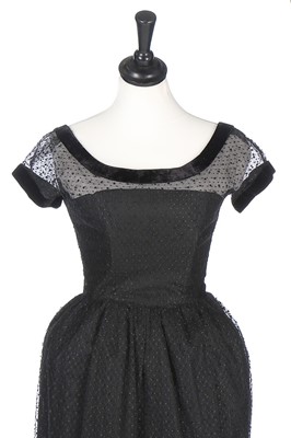 Lot 179 - A Christian Dior London black point d'esprit...