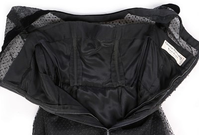 Lot 179 - A Christian Dior London black point d'esprit...