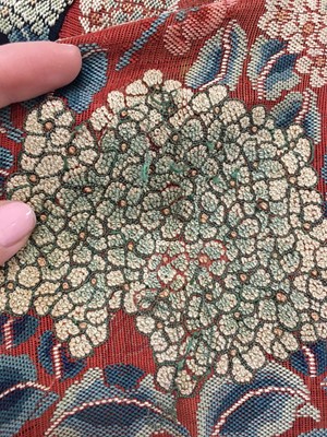 Lot 684 - A woman's red ground silk gauze summer robe, chang fu, Chinese, circa 1900