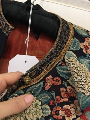 Lot 684 - A woman's red ground silk gauze summer robe, chang fu, Chinese, circa 1900