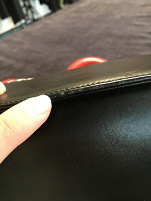 Lot 183 - A Christion Dior houndstooth print leather bag, circa 1994