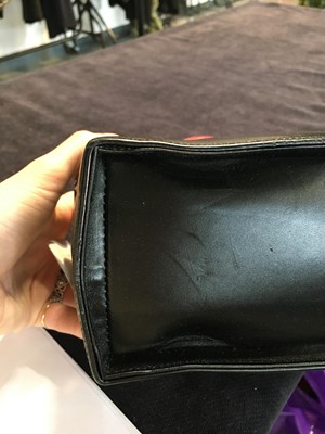 Lot 183 - A Christion Dior houndstooth print leather bag, circa 1994