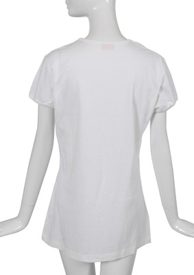 Lot 210 - A group of models' signatures and corresponding Vivienne Westwood t-shirt, 'Anglomania/Grand Hotel collection' collection, 1993