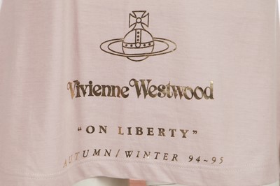 Lot 320 - A Vivienne Westwood staff t-shirt and show invitation, 'On Liberty' collection, Autumn-Winter 1994-95