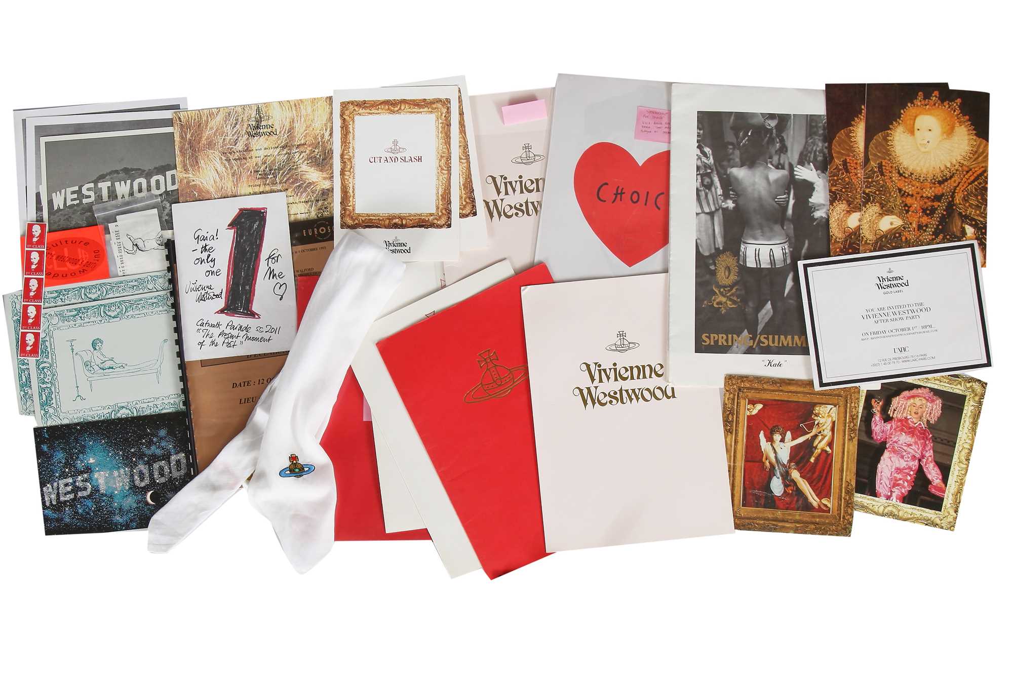 Click for high resolution Lot 333 - A large group of Vivienne Westwood show invitations and ephemera, 1990s