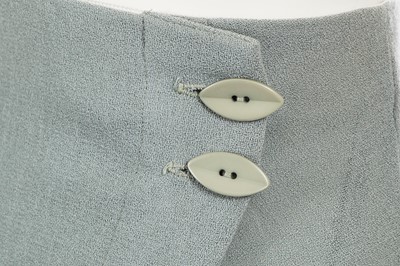 Lot 357 - A John Galliano blue-grey wool crêpe tulip skirt, circa 1990