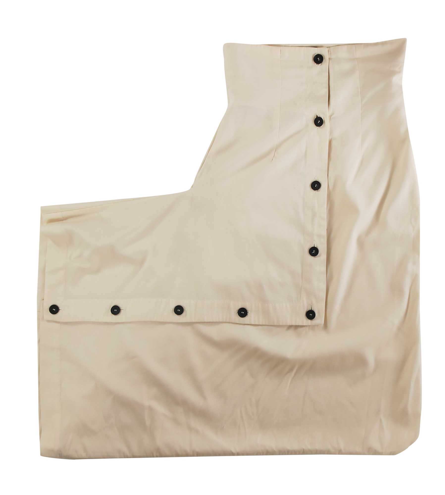 Lot 407 - A John Galliano high-waisted cream wool skirt, 'Blanche du Bois' collection, Spring-Summer 1988