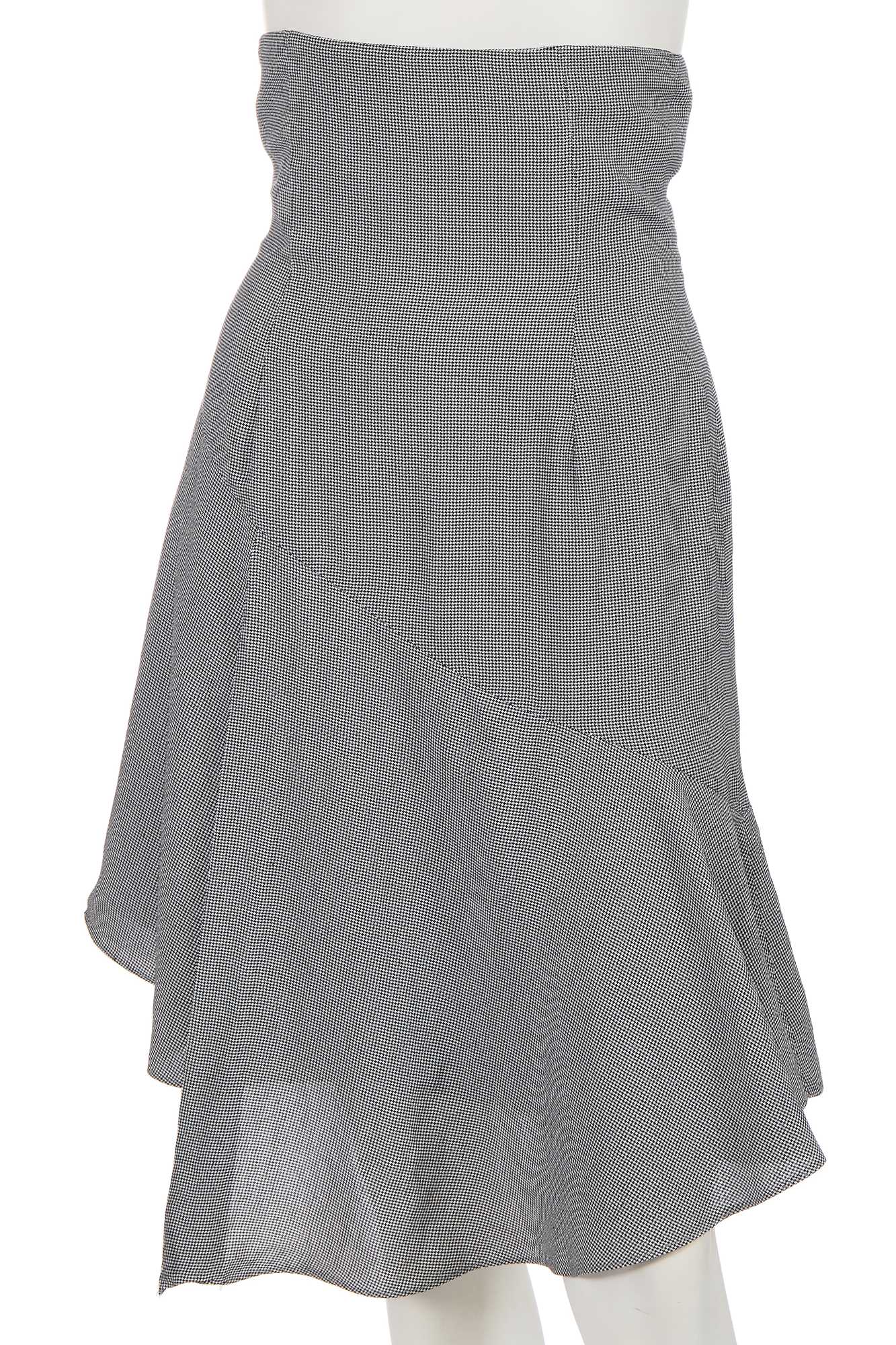 Lot 411 - A John Galliano houndstooth wool skirt, circa 1987