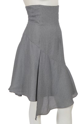 Lot 411 - A John Galliano houndstooth wool skirt, circa 1987