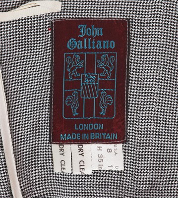 Lot 411 - A John Galliano houndstooth wool skirt, circa 1987