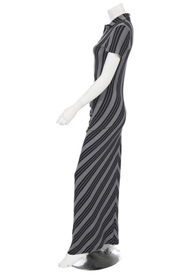 Lot 287 - A Comme des Garçons striped viscose dress, 1990s