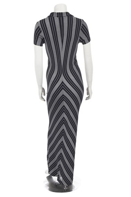 Lot 287 - A Comme des Garçons striped viscose dress, 1990s