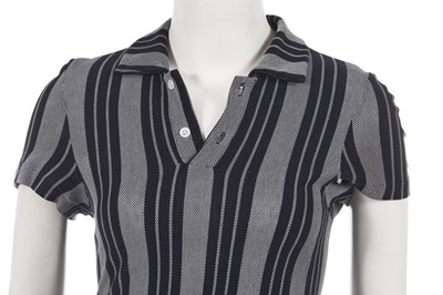 Lot 287 - A Comme des Garçons striped viscose dress, 1990s