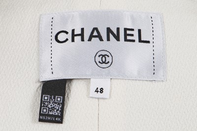 Lot 60 - Marianne Faithfull's Chanel by Virginie Viard black silk crêpe jacket, Cruise collection 2022