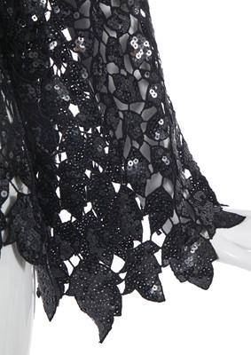 Lot 61 - Marianne Faithfull's Chanel by Karl Lagerfeld sequined cutwork lace top, Autumn-Winter 2011-12
