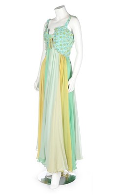 Lot 361 - A Baron's couture chiffon evening dress, 1966,...